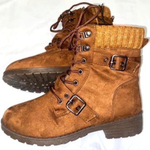 Olivia & Kate - New York - Leanna Women's Hiking Boot Brown Size 9 - Picture 7 of 10